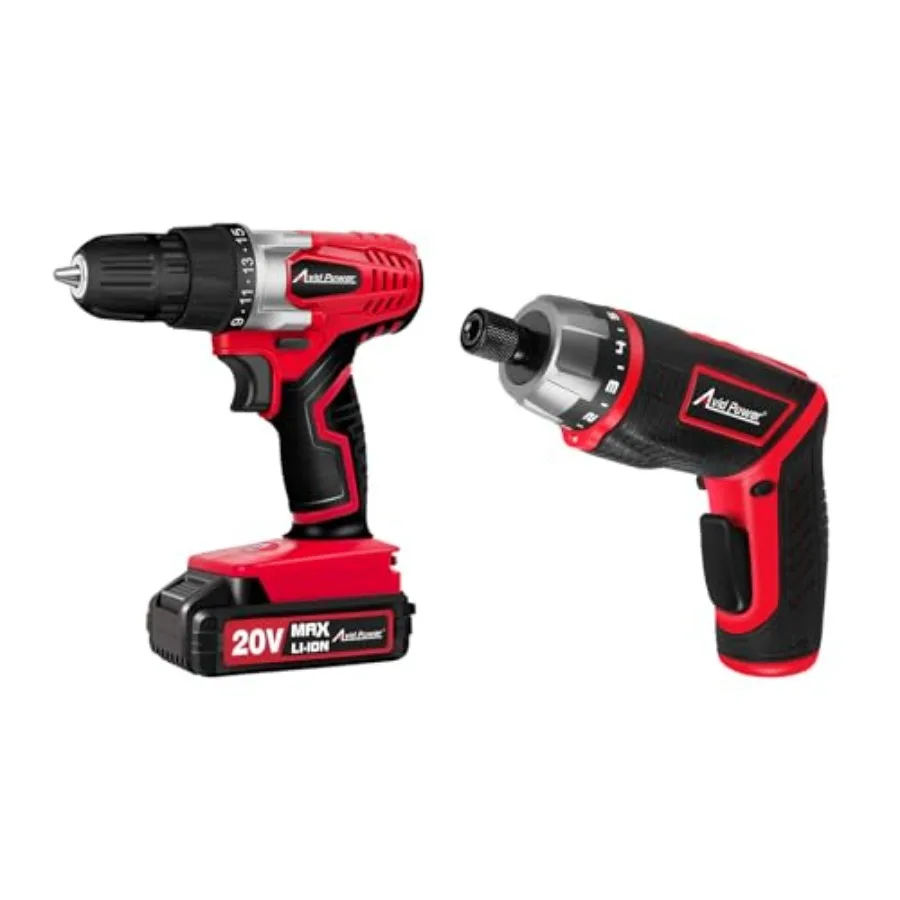 

Аккумуляторная дрель-шуруповерт 20V MAX с литий-ионным аккумулятором, 22 насадками и набором электрических отверток с 44 аксессуарами