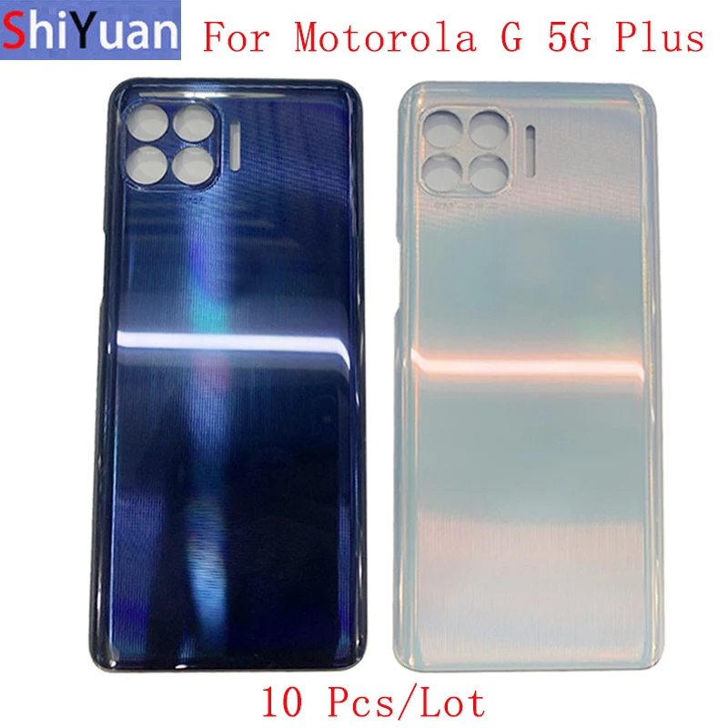 

10Pcs/Lot Back Battery Cover Rear Door Panel Housing Case For Motorola Moto G 5G Plus Battery Cover Replacement Parts