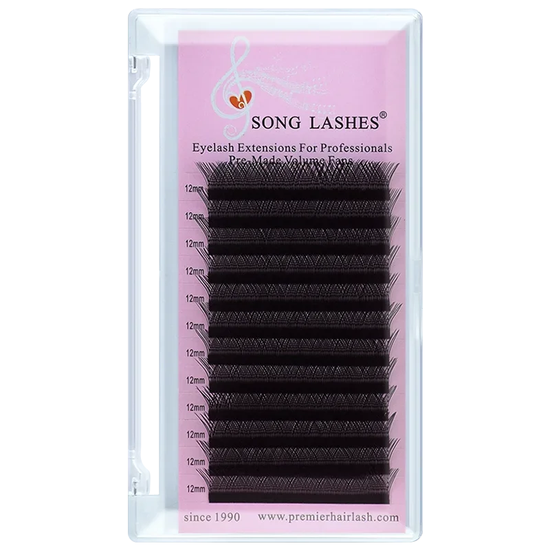 SONG LASHES YY Shape extension ciglia 0.05 e 0.07 di spessore C D DD Curl ciglia individuali di alta qualità fan prefabbricati