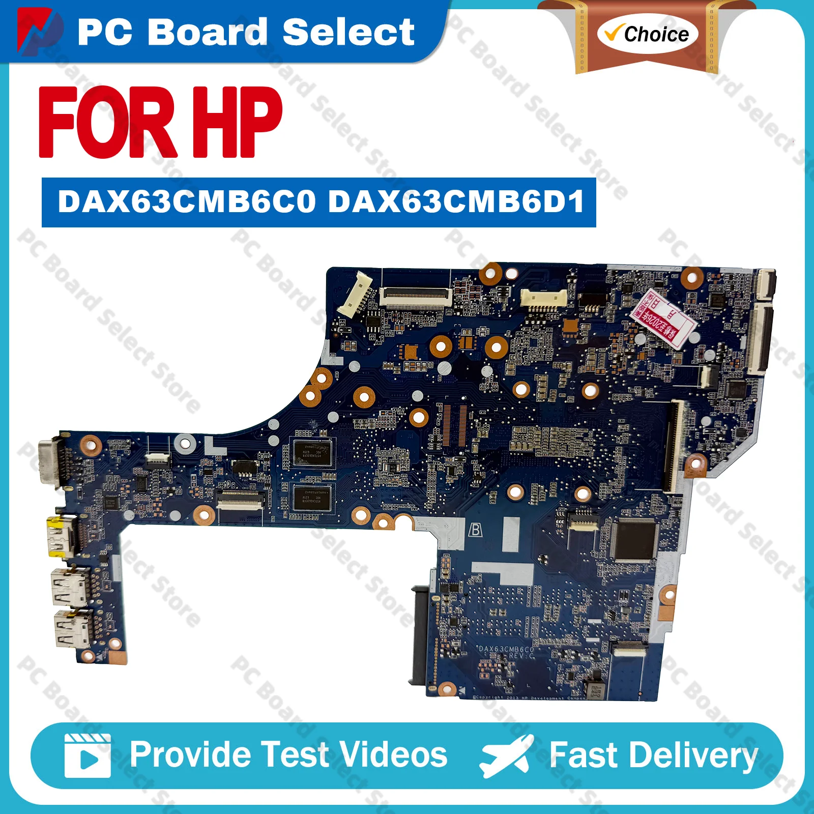 

DAX63CMB6C0 DAX63CMB6D1 855565-601 For HP Probook 450 G3 470 G3 Laptop Motherboard i3 i5 i7-6th Gen CPU V2G DDR4 Tested OK
