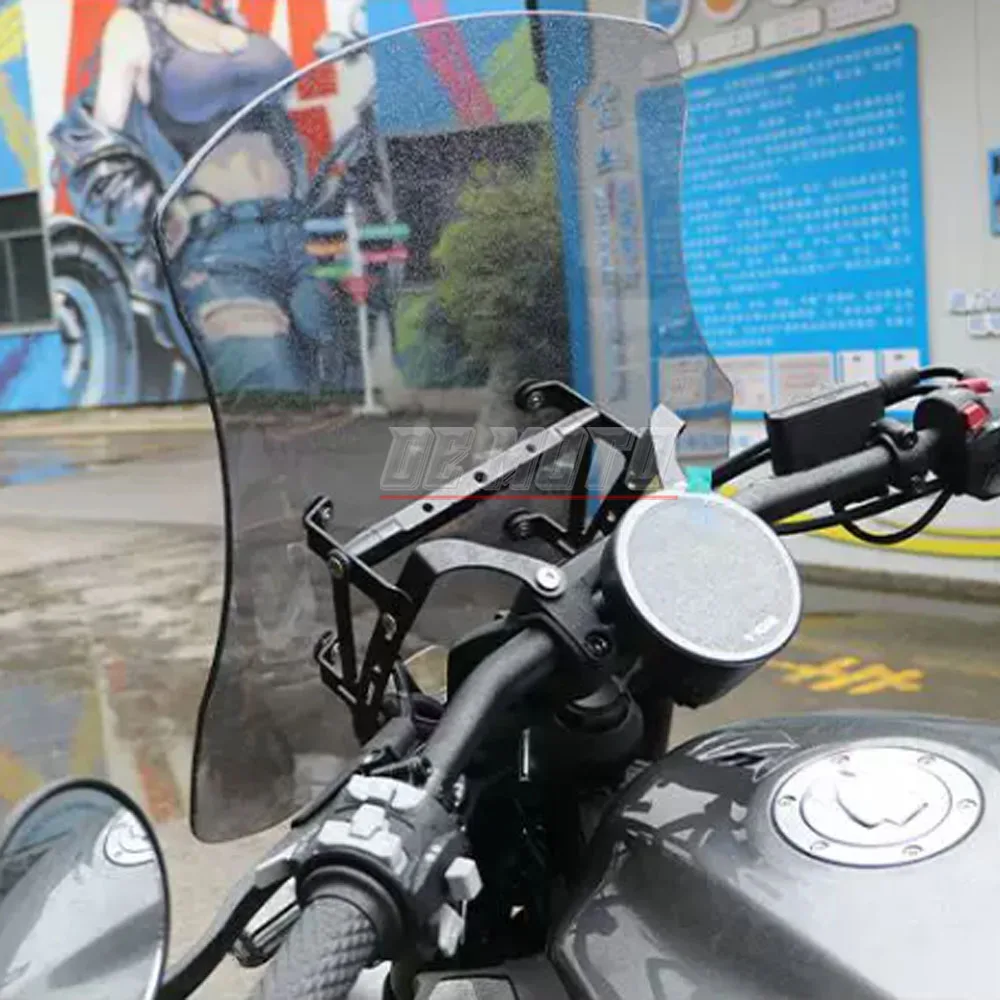 FOR VOGE CU530 Windshield Extension, Windshield Booster, Navigation Stalk Extension Bar, And Modified Fairing.