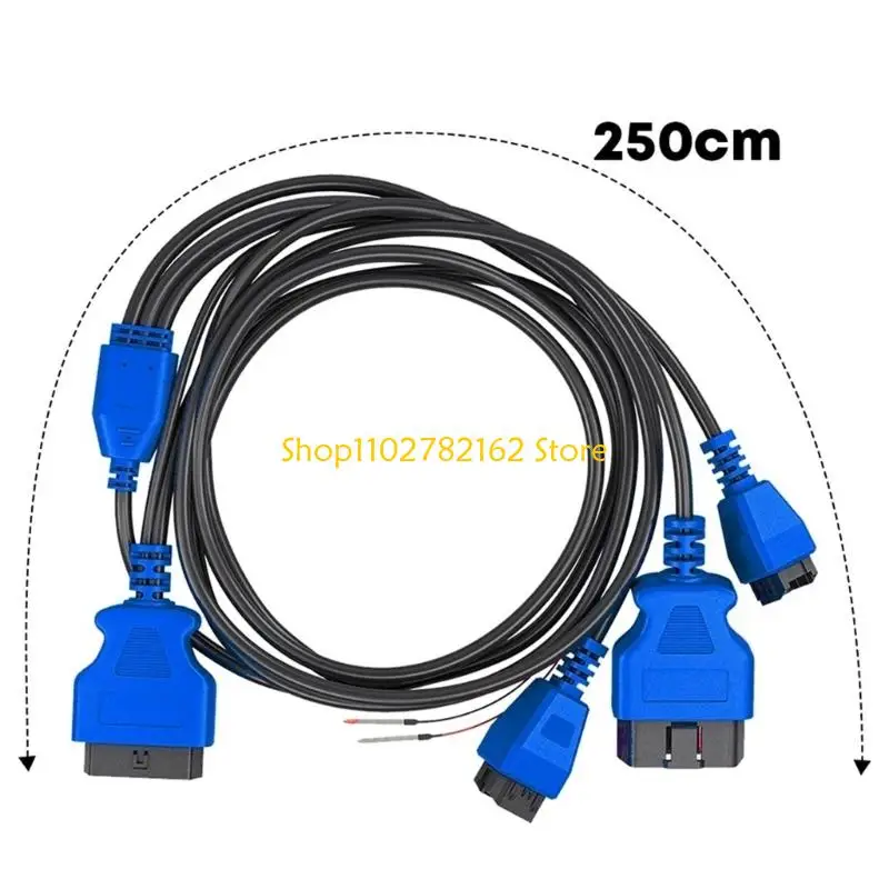 547B 250 OBD2 Service Cable for 12+8 Vehicle Inspection Work, ABS Housing Construction for 2018+ Garage Checks, Daily