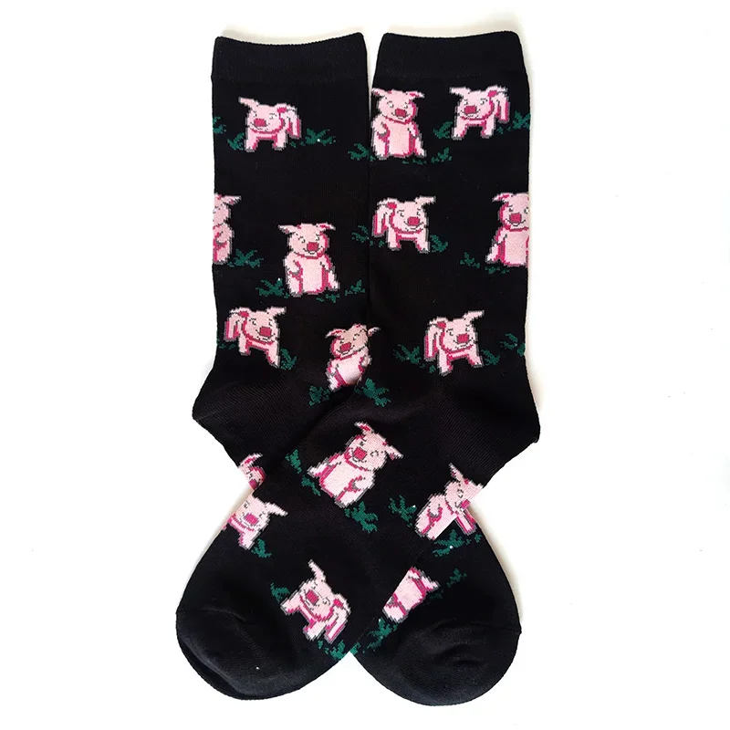 Nuevos calcetines divertidos de moda para mujer, calcetines Border Collie Schnauzer Lab Scottie Beagle Boxer Pug Bulldog Sheltie Golden Doodle Retriever