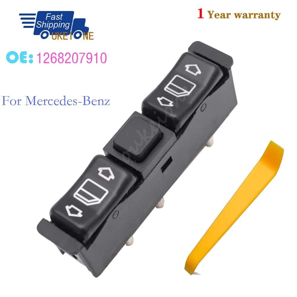 

1268207910 для Mercedes-Benz 190E 1984-1993 190D W123 W201 W126, переключатель стеклоподъемника, регулятор управления, детали кнопки
