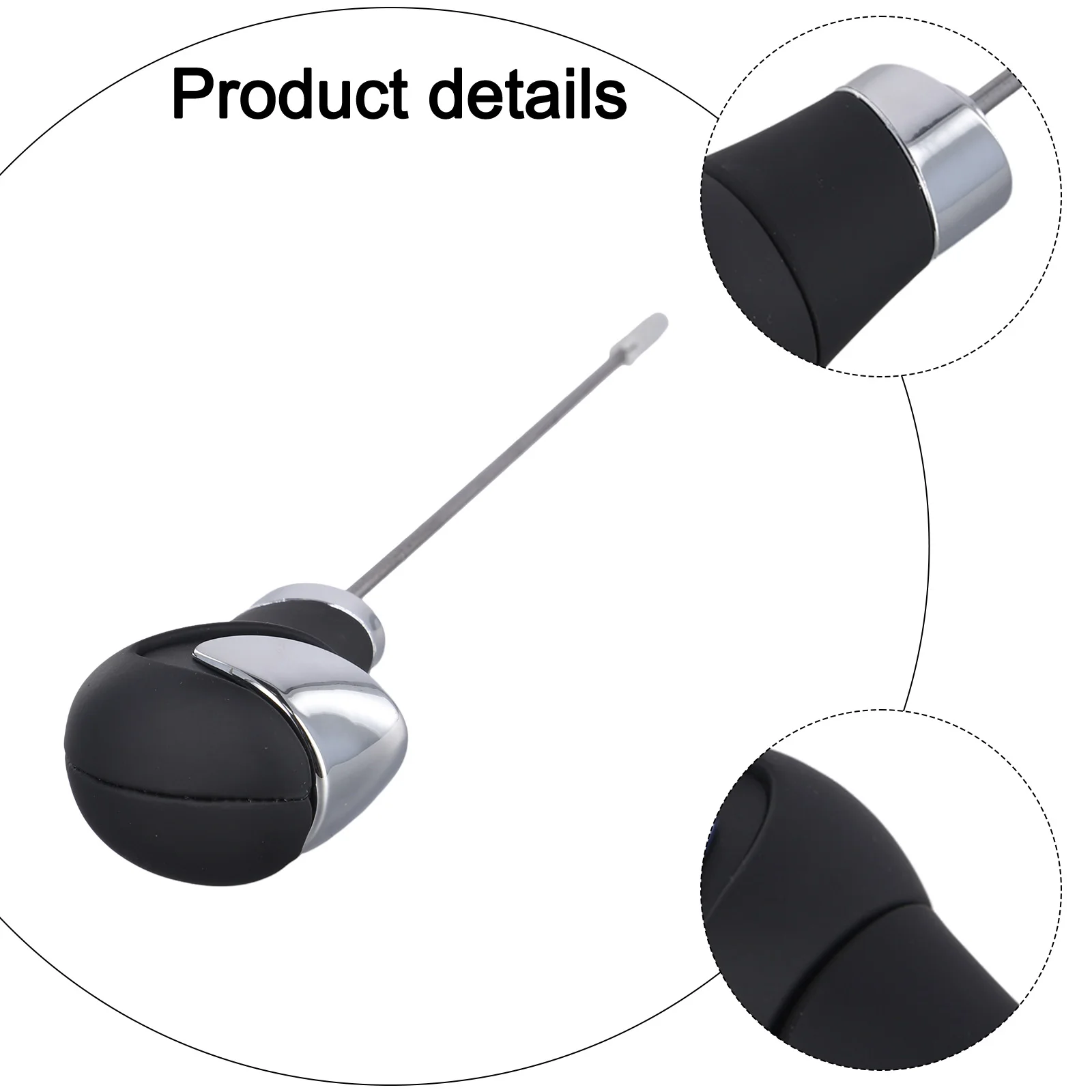 

Leather Gear Knob Leather Shift Lever Knob Shift Position ABS metal leather Quick Installation Wear-resistant Anti-corrosion