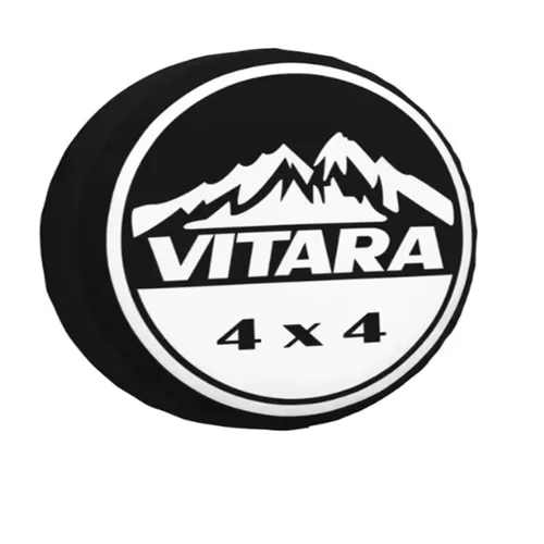 Imagen 2 del producto 1 Uds estilo de coche PVC PU cubierta de neumático de repuesto 4x4 todoterreno para Suzuki Jimny Mitsubishi Honda Toyota Pardo cubiertas de rueda Accesorios