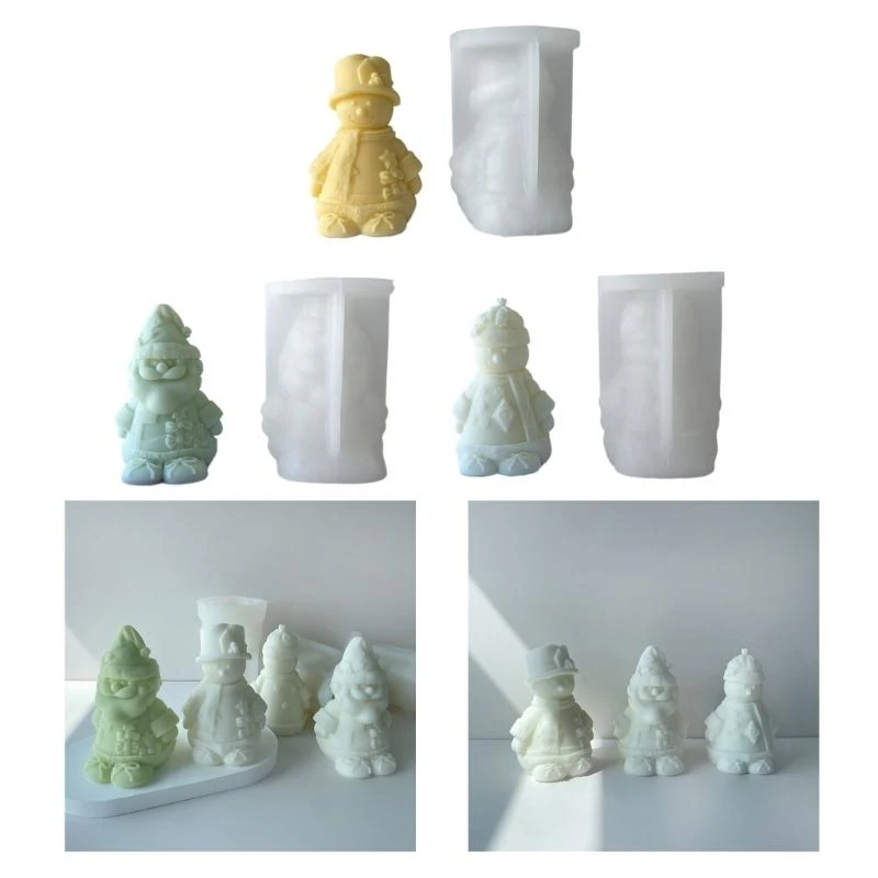 

Снеговик Украшение Свеча Силиконовая форма Смола Эпоксидная смола Ремесло Рождественские поделки