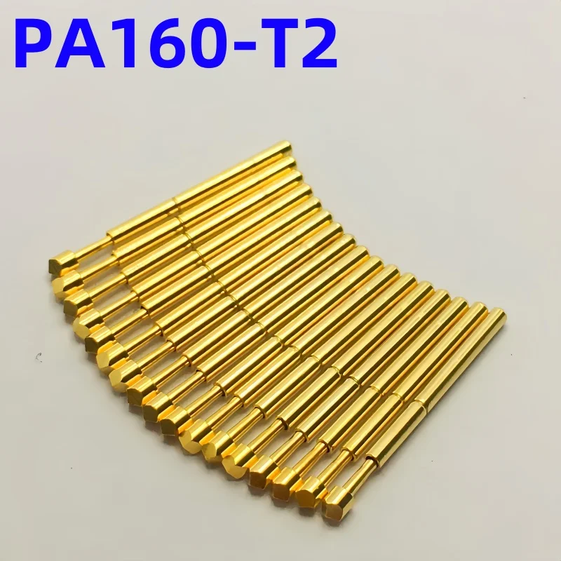 20/100PCS PA160-T2 Spring Test Probe PA160-T Test Pin P160-T P160-T2 Test Tool 24.5mm 1.36mm Needle Gold Tip Dia 1.50mm Pogo Pin