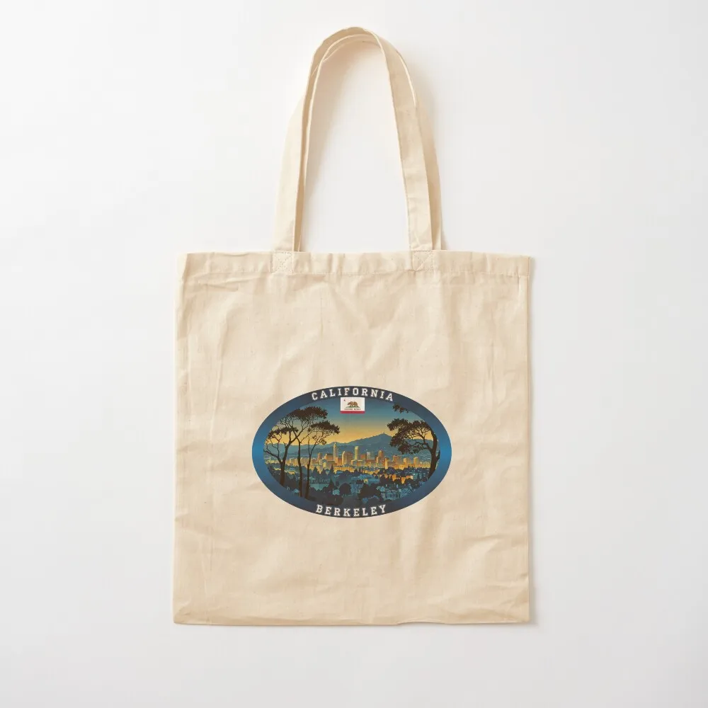 بيركلي كاليفورنيا حقيبة سفر حقيبة تسوق أكياس قماش حقيبة تسوق نسائية للمتسوقين شعار #2