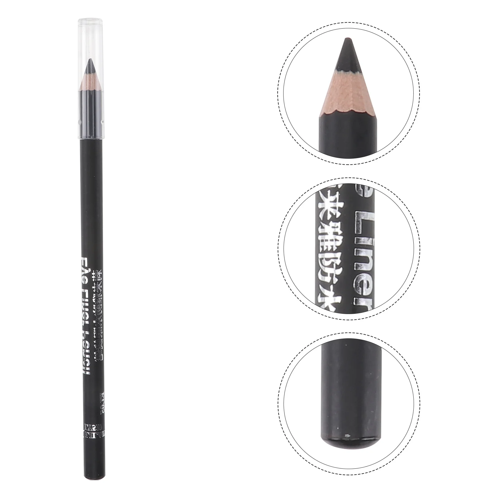 1개입 리퀴드 아이라이너 방수 땀방지 빠른 건조 샤프 윙드 룩 메이크업 아이라이너 펜 블랙 인텐스