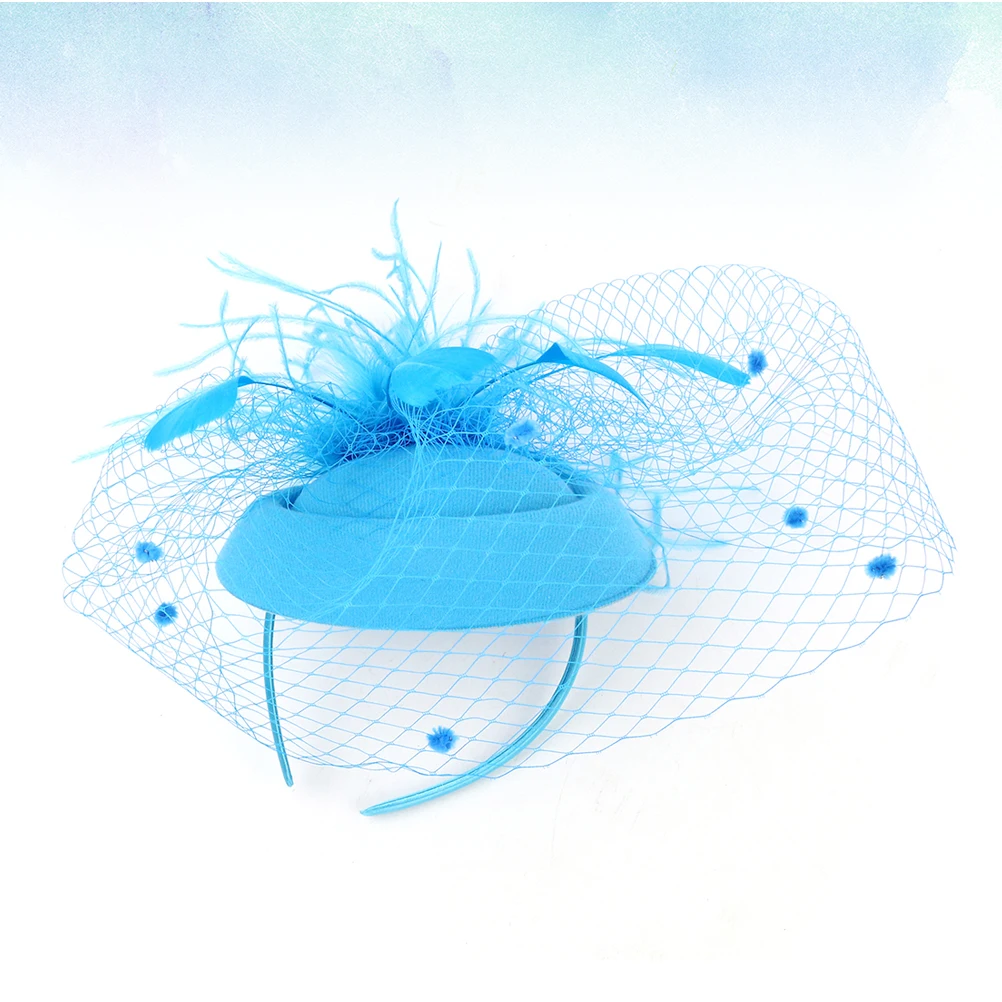 

Mesh Headdress Party Weddings Hair Accessories for Women Bridal Veil Beret Decoration Bride