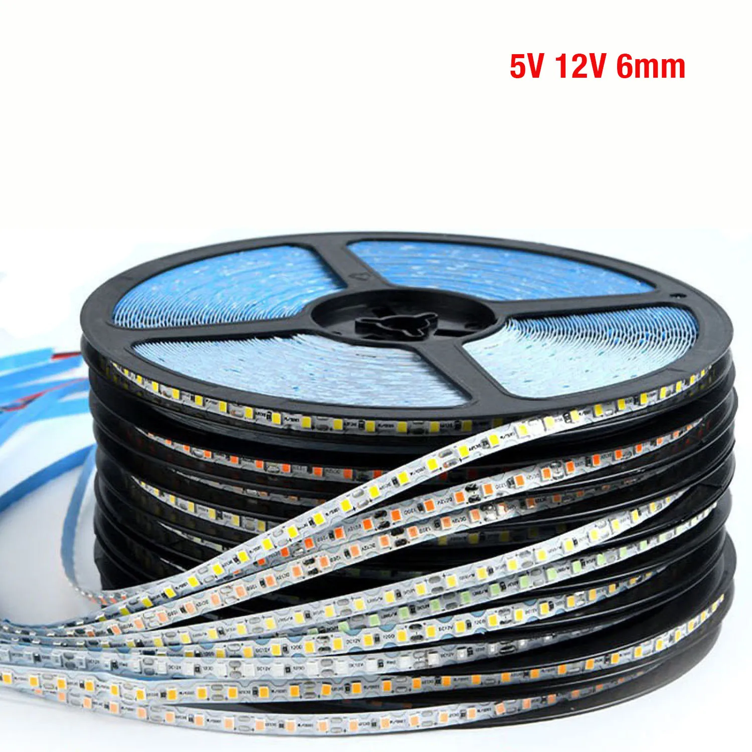 5V 12V 6mm S-Shaped Flexible LED Neon Strip, SMD2835 120LEDs/m Silicone Tube Light Bar, Foldable for DIY Neon Signs