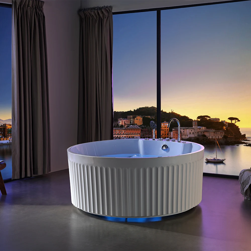 

Cheap Price Acrylic Bathtub Household B&amp B Hotel Good Quality Bathtub Surfing Massage Thermostatic Heating Bathtub