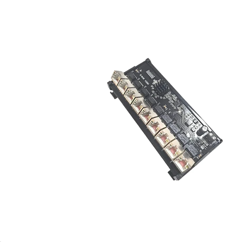 S-9HK 9ポート100Mカードケース工業用グレード水平カードスロットタイプイーサネットスイッチ高温および低温スプリッタ
