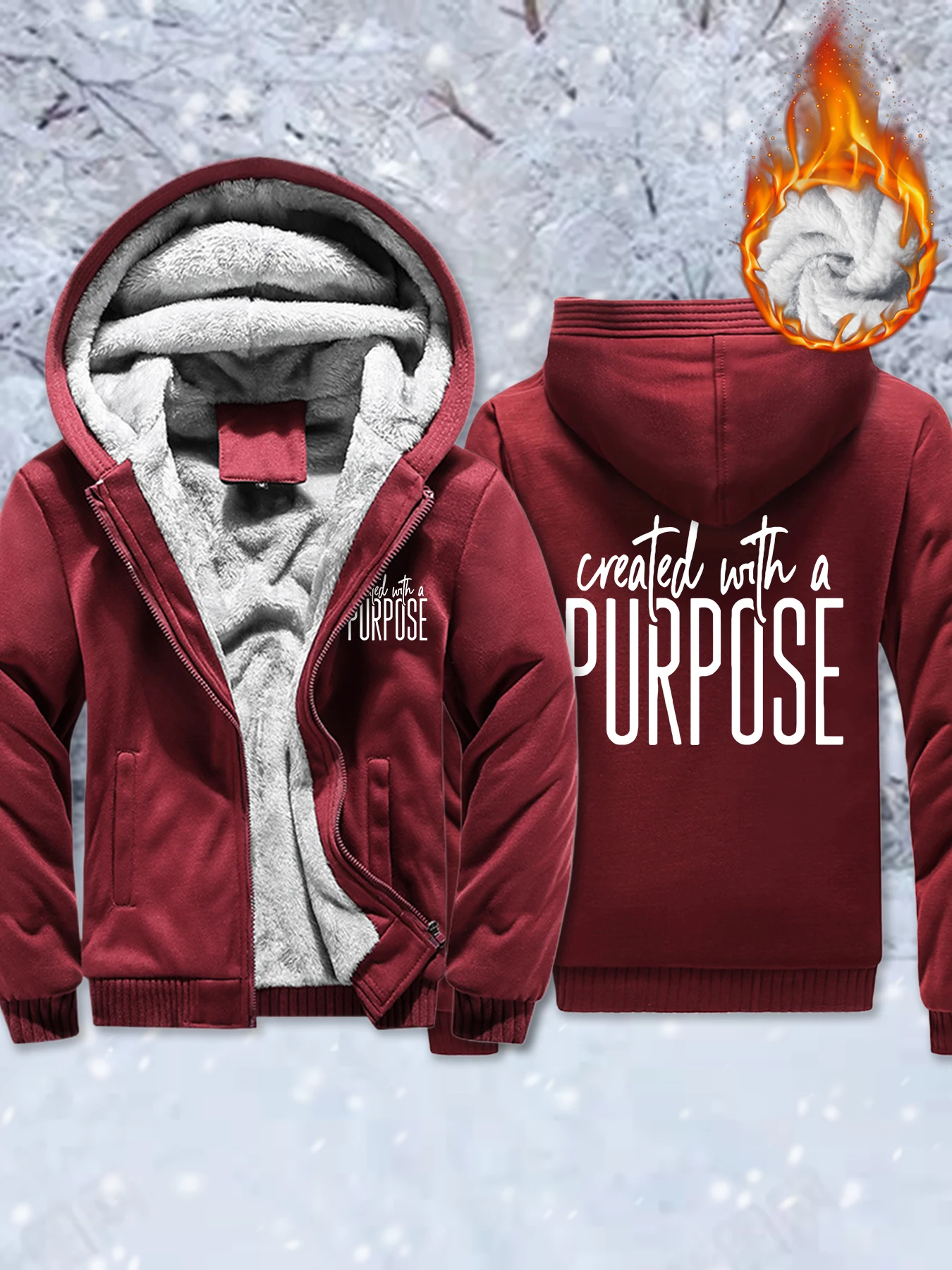 

Мужские утепленные пальто с цельным принтом, модные флисовые куртки, зимняя уличная одежда на молнии, универсальная одежда большого размера