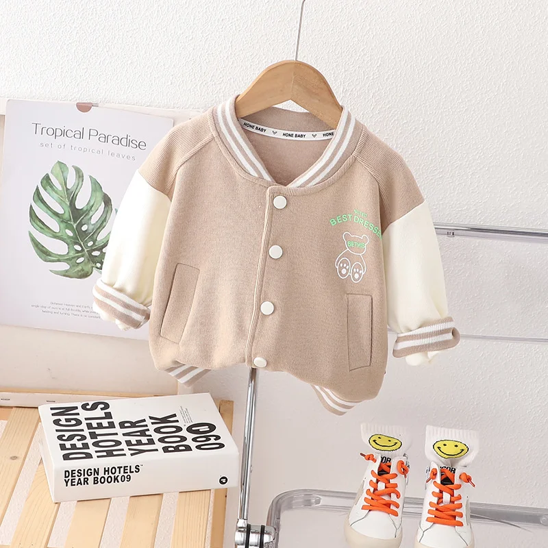 New Spring Autumn Baby Clothes For Girls Children Boys Fashion Long Sleeved Jacket Toddler Casual Costume Infant Kids Sportswear