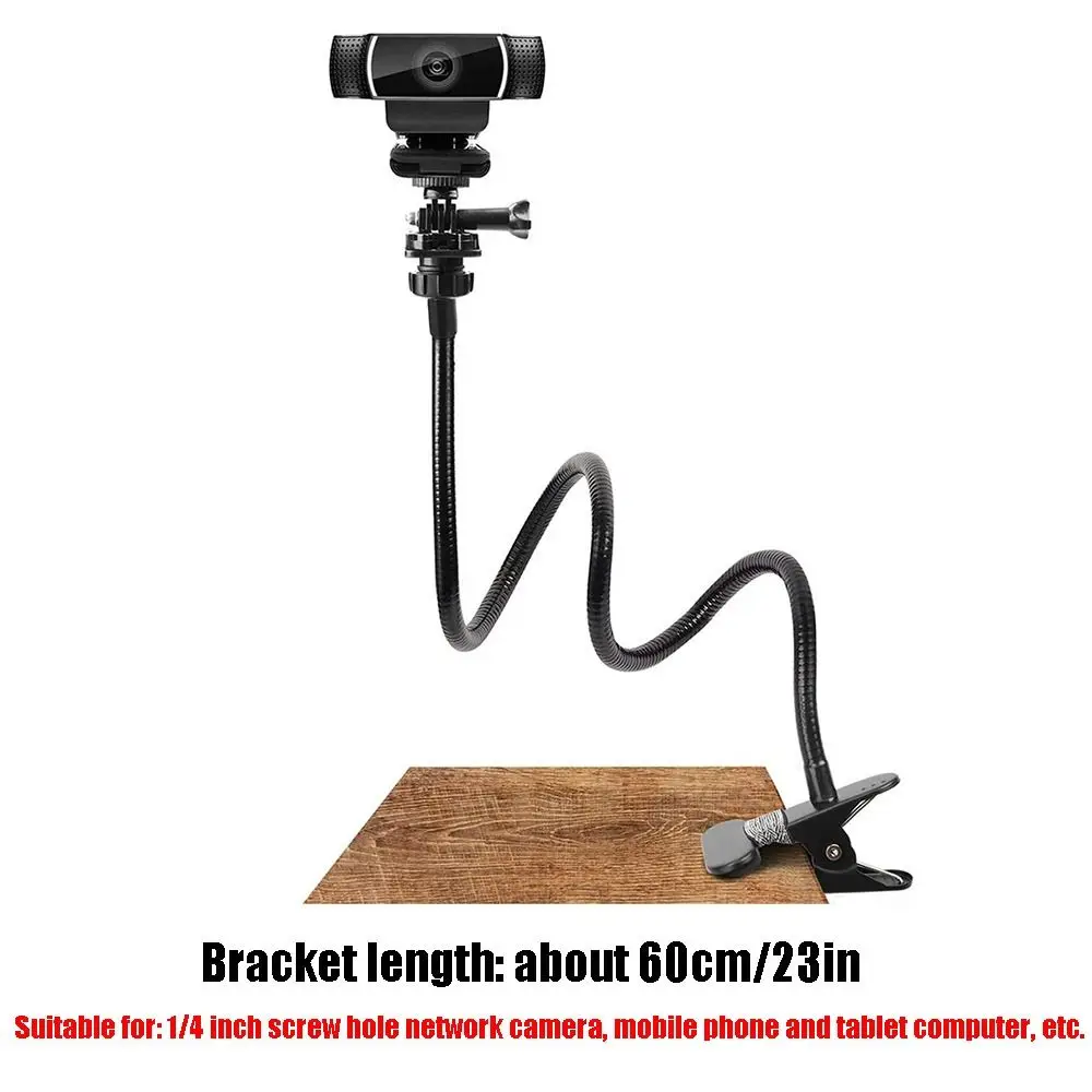 Foldable Gooseneck Clip Camera Bracket Universal Multifunctional Mobile Phone Holder Portable 360° Adjustable
