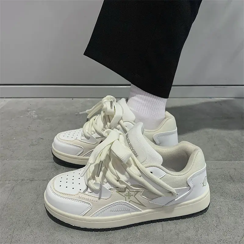 Đồ Bộ Nam Phong Cách Nền Tảng Vụng Về Giày Lưu Hóa Giày Mùa Xuân, Mùa Thu Giày Sneaker Thoáng Khí Người Giày Phối Ren Comrfortable