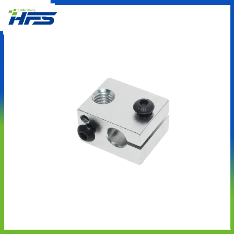 

Aluminum Heat Block for 3D Printer E3D V6 J-Head, Makerbot MK7/MK8 Extruder, 16mm x 16mm x 12mm