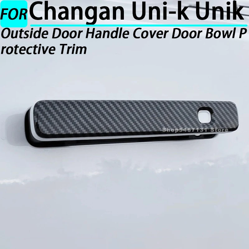 

Car Outside Door Handle Cover Door Bowl Protective Trim for Changan Uni-k Unik Exterior Accessories 2024