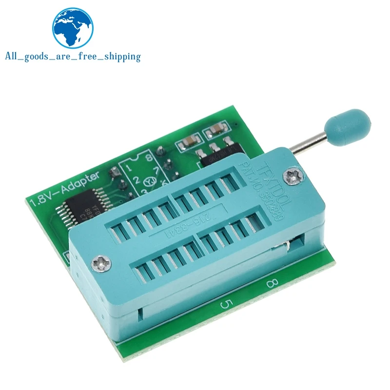 TZT 1.8V adapter for Iphone or motherboard 1.8V SPI Flash SOP8 DIP8 W25 MX25 use on programmers TL866CS TL866A EZP2010 CH341 image 2