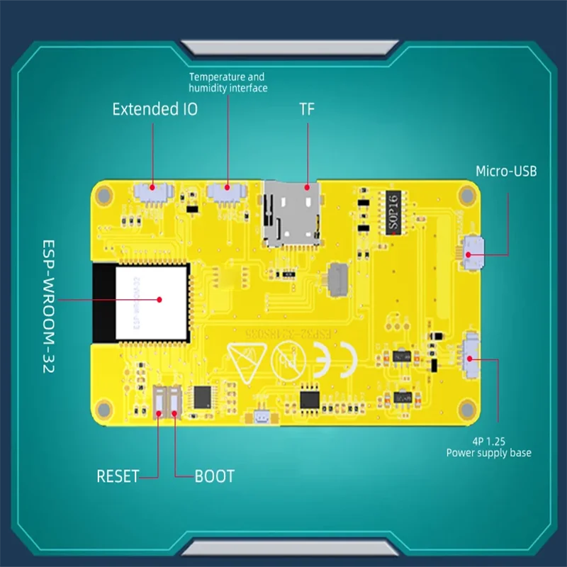 ESP32 LVGL WIFI&Bluetooth Development Board 2.8 inch LCD TFT Module 240*320 Smart Display Screen With Touch WROOM For Arduino