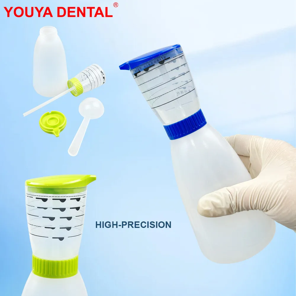 1pc Alginate Mixing Bottle With Spoon Dental Impression Material Mixing Cups Stirring Kettle Measuring Bottle Dentistry Lab Tool
