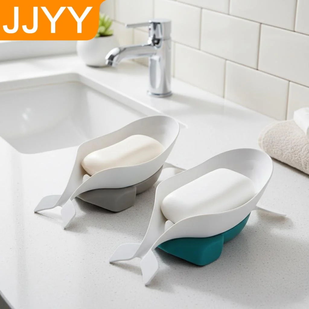 

Cute Dolphin Shape Soap Box Bathroom Organizer Dish Storage Tray Home Decorative Soap Holder Accessories