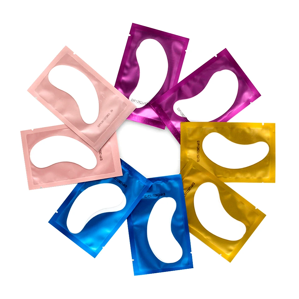 Patchs en papier pour Extensions de cils, 50 pièces, coussinets de Gel sous les yeux, fournitures, autocollants pour les yeux greffés, masque, outils de maquillage, vente en gros