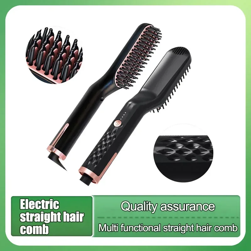 

Neutral Hair Straightener Beard Comb Hot Air Comb Wireless Hair Straightener Curling Iron Quick Styling Tool