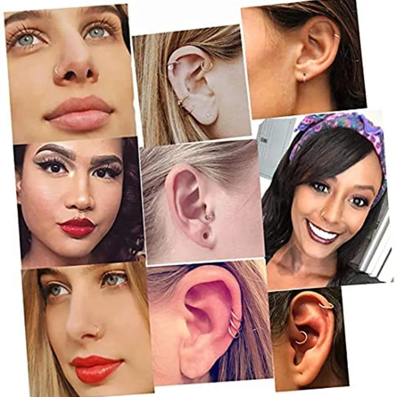 8/10/12/14/16/18/20Mm Huggies Hoop Earring For Women Helix Hoop Earring Cartilage Jewelry Lobe Hoop Earrings Trgaus Ear Circle