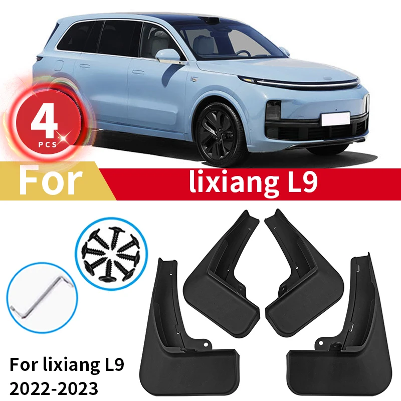 Mudguards For LiXiang LI L9 Mud Flaps 2022 2023 Leading ideal Guards Fender MudFlaps Front Rear Car Accessories