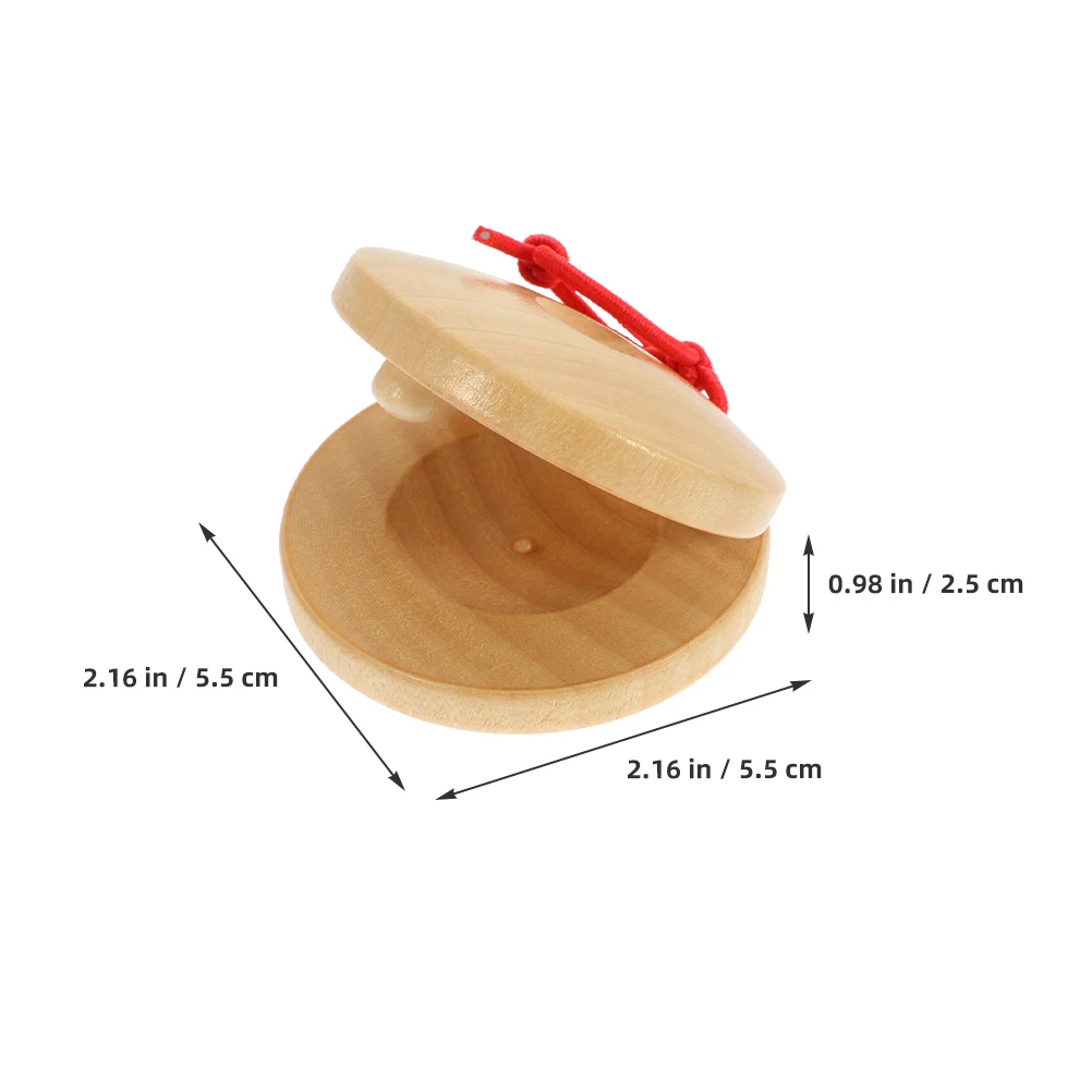 

6 Pcs Musical Wooden Castanets Instruments Small Other Educational s Diy Infant