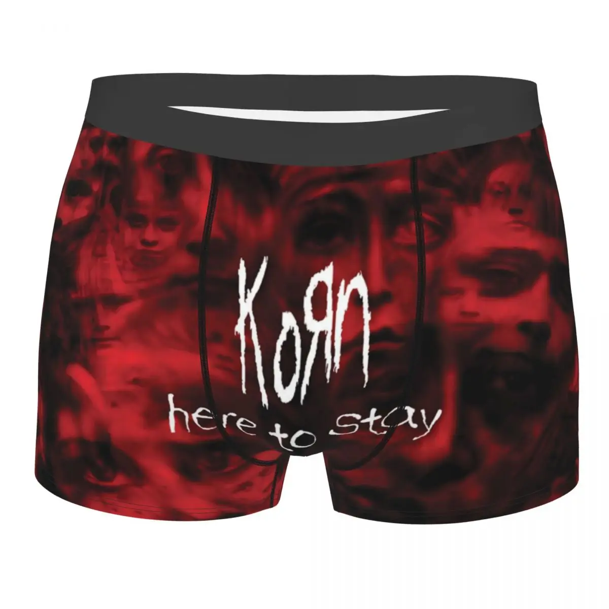 Custom Male Novelty Korns Heavy Metal Music Hard Rock Roll Underwear Band Boxer Briefs Soft Shorts Panties Underpants