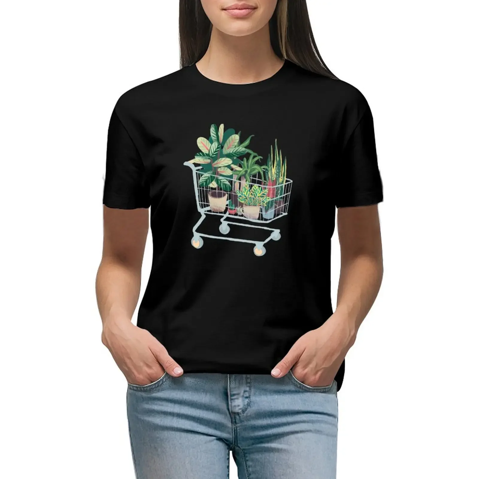 

Plant friends T-Shirt Blouse Female clothing quick-drying summer tops funny t shirts for Women