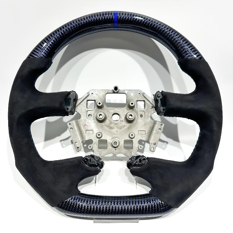 Volante de Fibra de Carbono Azul-Seda para Ford Falcon FG FGX XR8 con Gamuza para Ford Falcon, Envío Directo, Accesorios para Automóviles