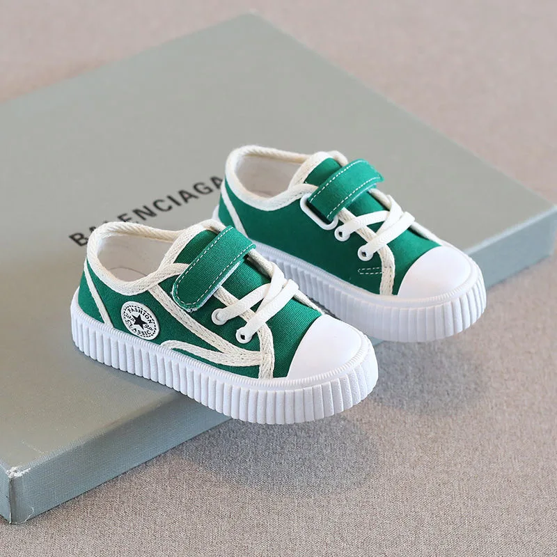 Tenis Infantil Children Canvas Shoes Girls Spring Autumn Fashion Soft Sole Kids Casual Shoes Boys Non-slip Breathable Sneakers