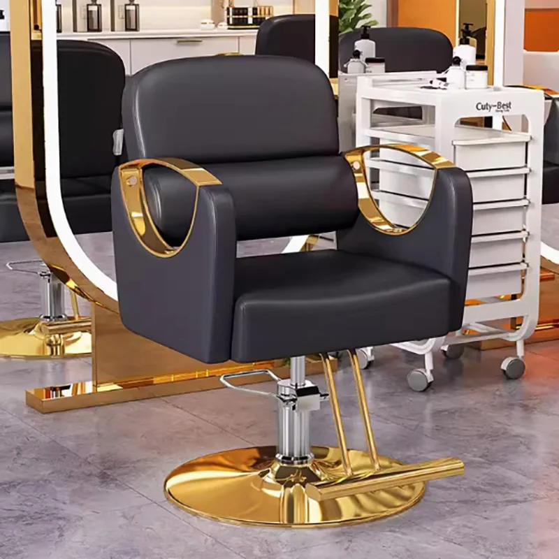 

personalized equipment barber chair salon hair shop professional hydraulic barber chair leather rubber cadeira furniture