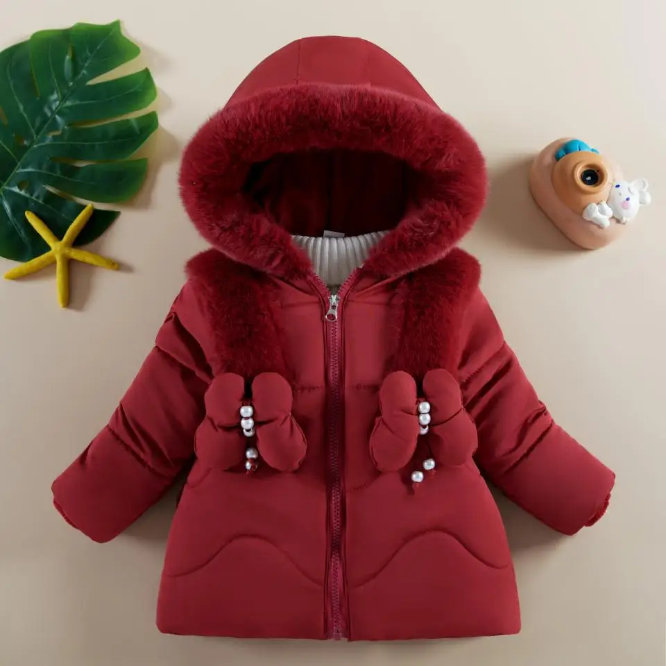 

Children's Winter Coat Fleece Thickened Fashion Cotton-padded Clothes 2025 New Windproof