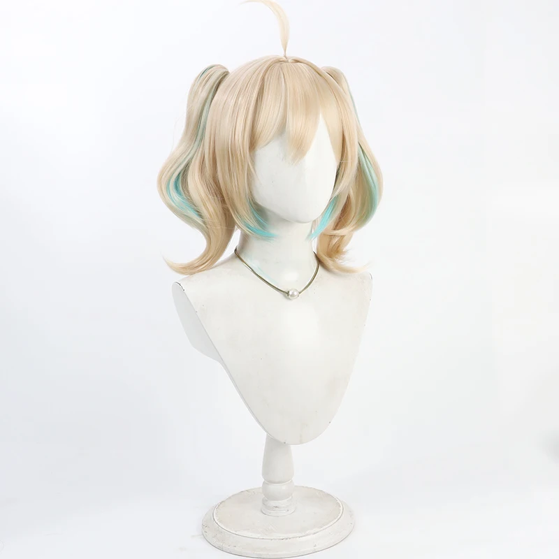 Anime Game Vtuber Nijisanji YouTuber Enna Alouette Cosplay Wig Halloween Party Prop Synthetic Hair Heat Resistant Fiber+Wig Cap