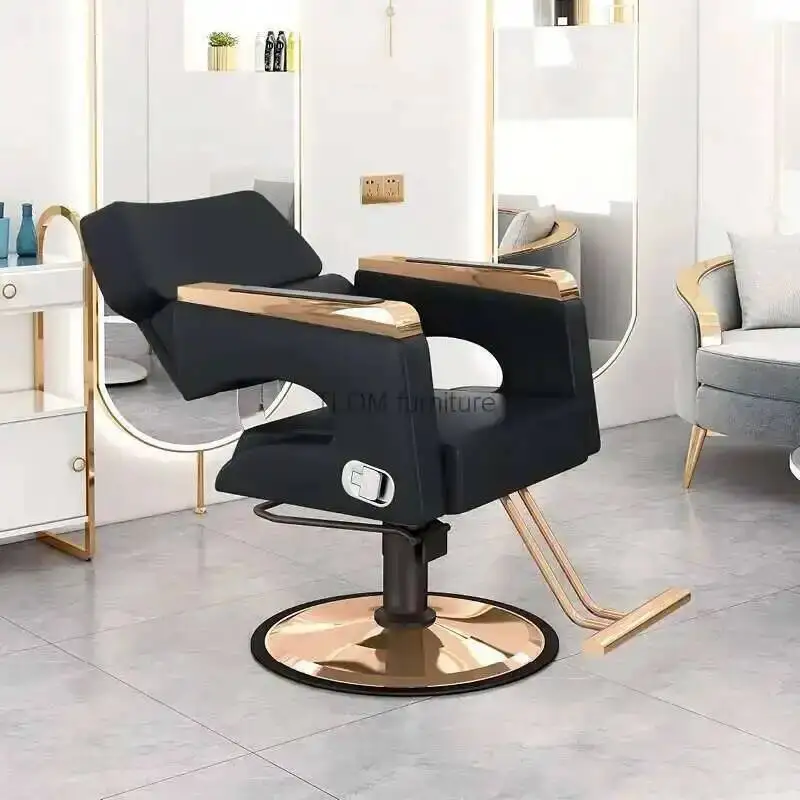 Beauty Hair Trolley Salon Swivel Recliner Makeup Cutting Styling Chair Barber Chaise Coiffeuse Chair Hairdressing Furniture
