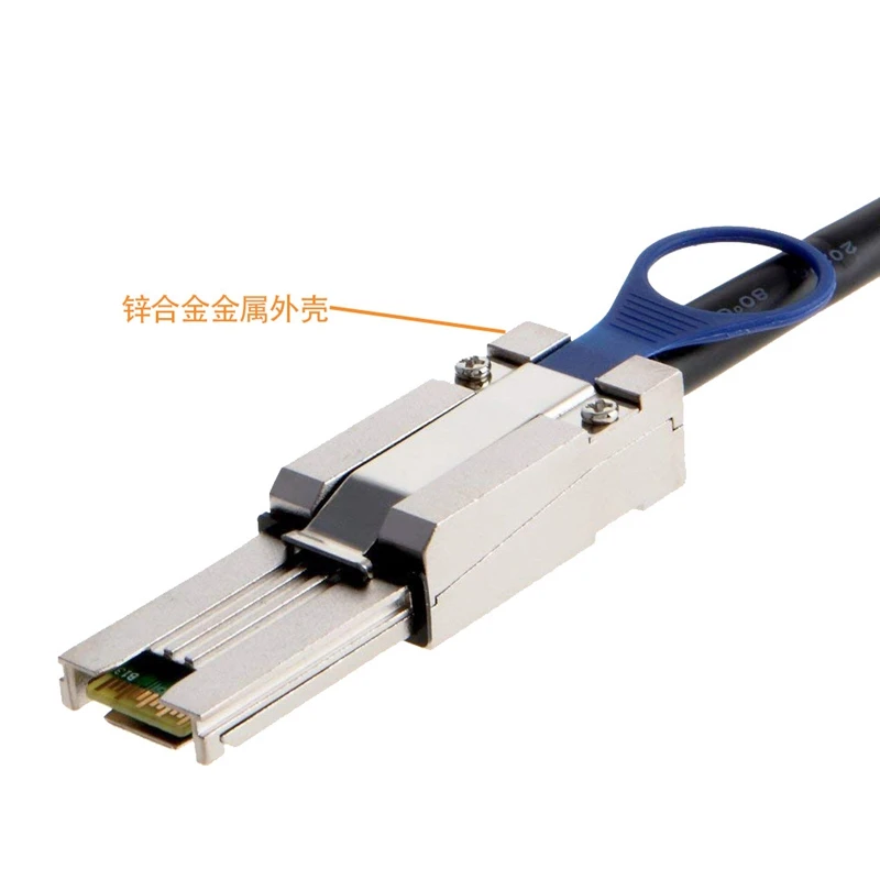 1m 2m Up and Down Elbow SAS 3.0 Mini SAS 26Pin SFF-8088 Male to 4 SATA 7Pin Female Hard Disk Splitter Adapter Data Cable