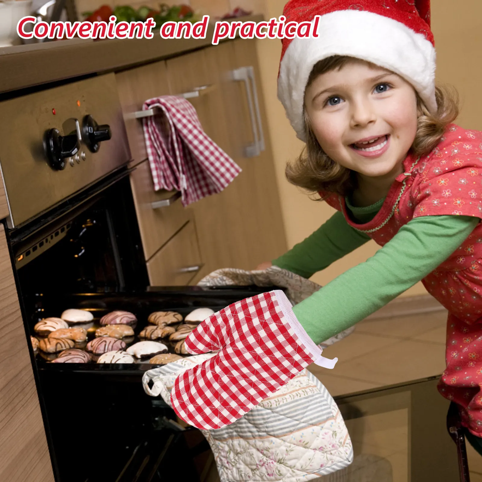 Baking Kitchen Kids - 1 пара термостойких кухонных перчаток для