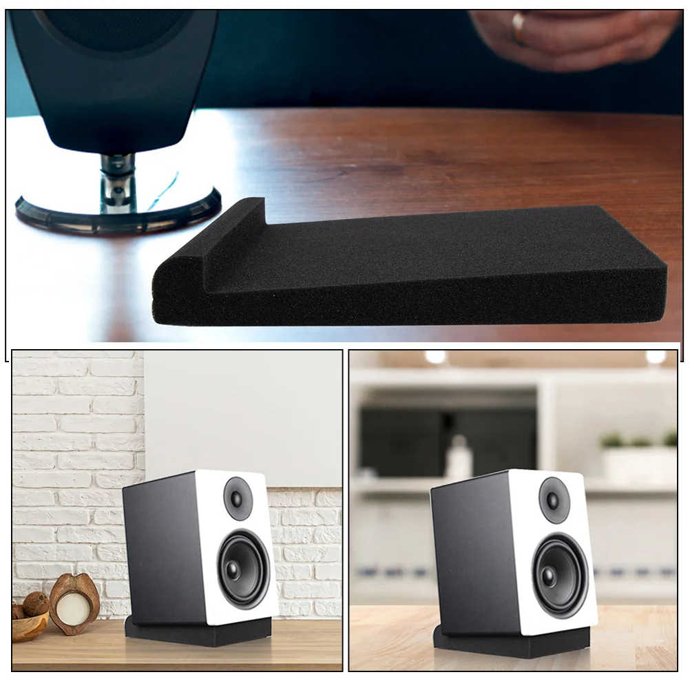

2pcs Speaker Isolation Pad 10 Inch Subwoofer Sound Diffuser Panel Vibration Proof Acoustic Foam For Studio