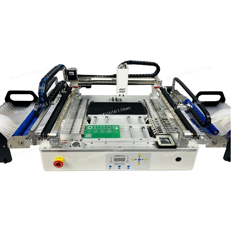 Q2S Dual 6 Heads 54 Bits Full Vision Desktop Automatic SMT Pick and Place Machine Chip Mounter