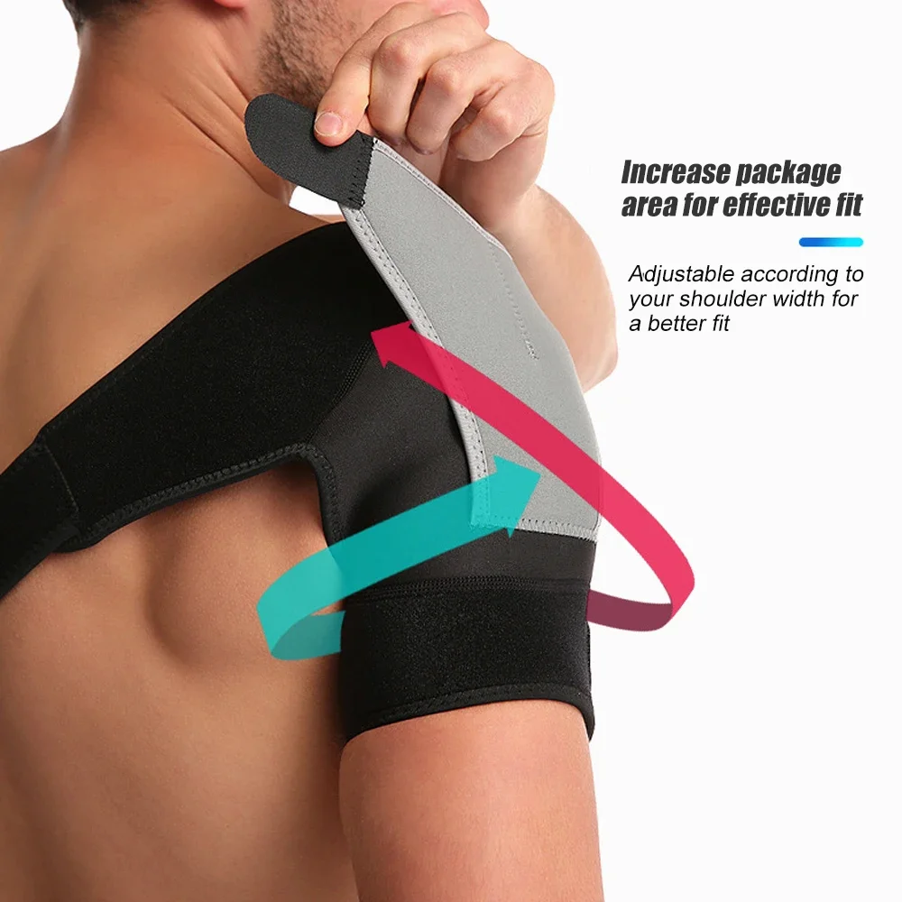 1Pcs Shoulder Brace Adjustable Shoulder Support With Pressure Pad for Injury Prevention, Sprain,Soreness,Tendinitis and Bursitis