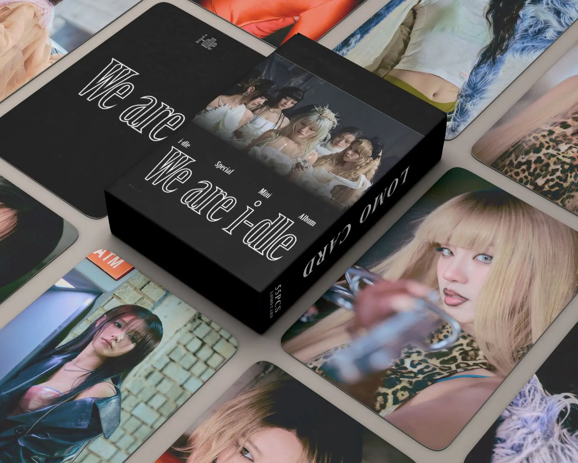 55 قطعة/المجموعة/مجموعة Kpop (G)I-DLE We Are Lomo بطاقة جديدة Ablum Shuhua Soojin Miyeon Yuqi HD صور طباعة صور بطاقات بريدية هدايا بطاقات الصور #5