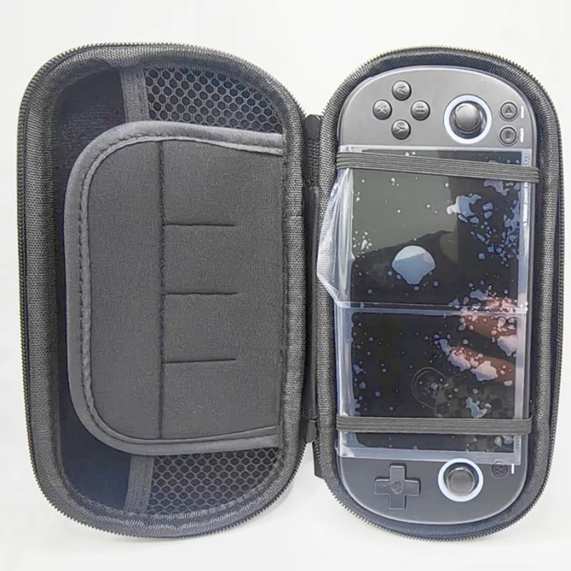 Bolsa de armazenamento para trimui smart pro, capa portátil para console de jogos powkiddy rgb10 max3, caixa de acessórios de jogo