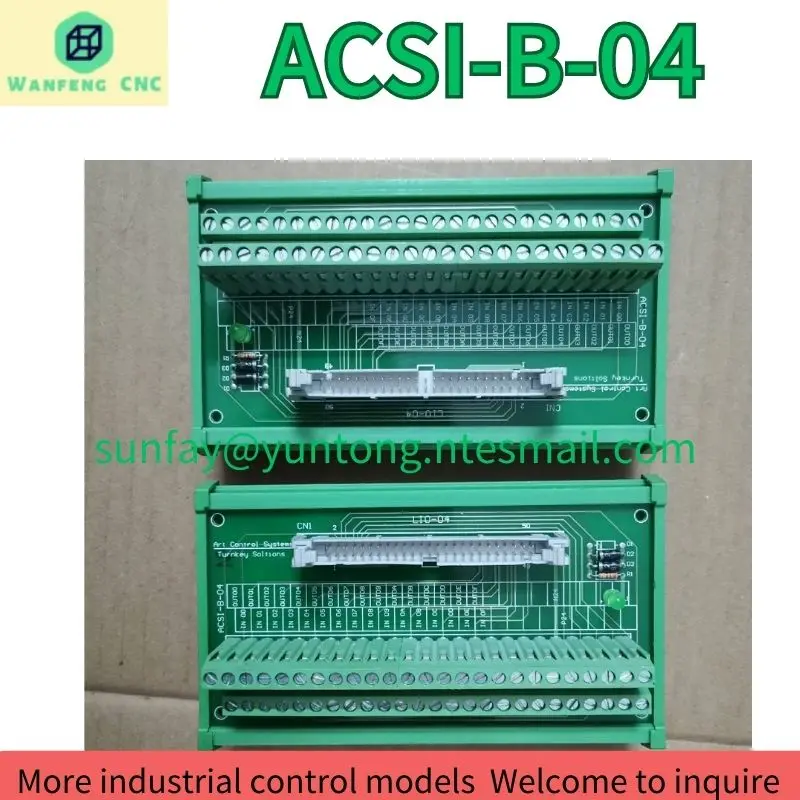 

second-hand Pin terminal block ACSI-B-04 is suitable for Yaskawa PLC test OK Fast Shipping