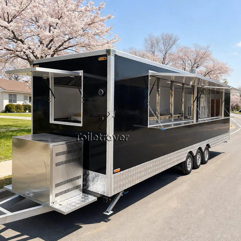 

Customizable Design Food Trailer Street Pizza Hot Dog Horse Trailer Food Truck Vintage Food Truck Trailer with Kitchen